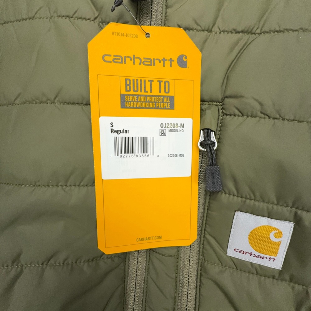 Carhartt Gilliam Rain Defender Insulated Jacket Mens Small Moss Green NWT - Picture 6 of 10